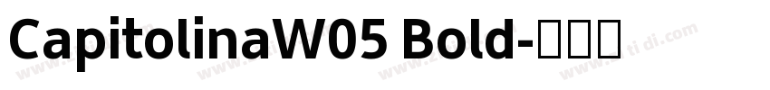 CapitolinaW05 Bold字体转换